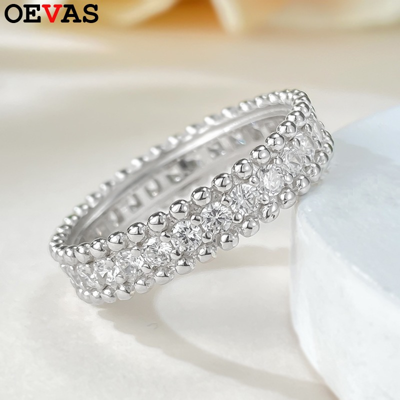 【クーポン利用で26800円】 指輪 リング シルバー レディース 全て 18mm モイサナイト GRA 100% S925 スターリング 結婚式 ウェディング 輝く スパークリング ジュエリー ギフト|FineJewelrys