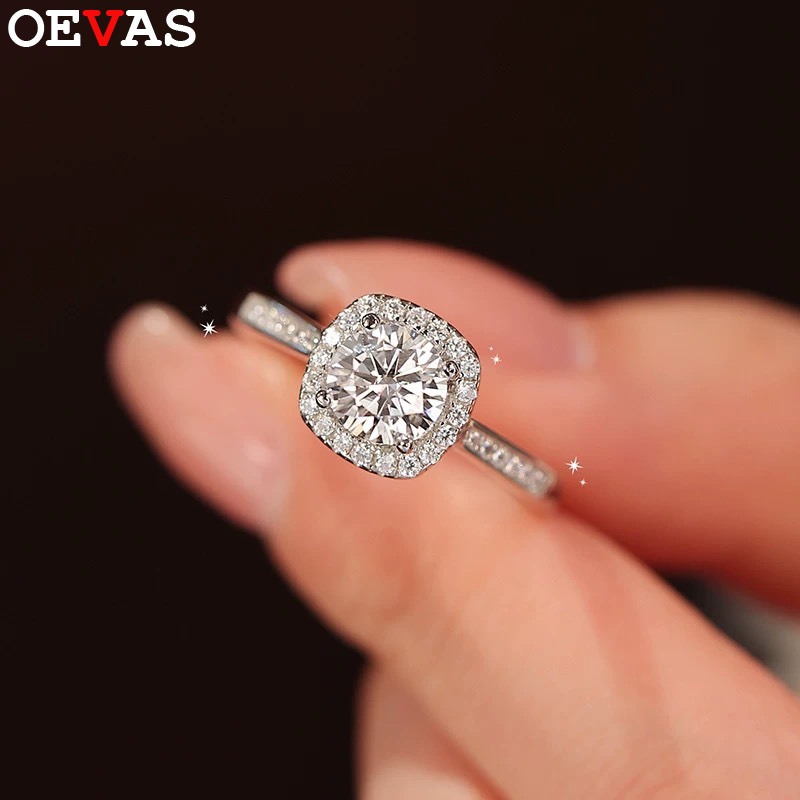 【クーポン利用で28980円】 指輪 リング ダイヤモンド シルバー レディース 100% 925 スターリング 5ct 1ct 2ct モイサナイト バンド 輝く スパークリング 結婚式 ウェディング ファイン ジュエリー ギフト｜FineJewelrys