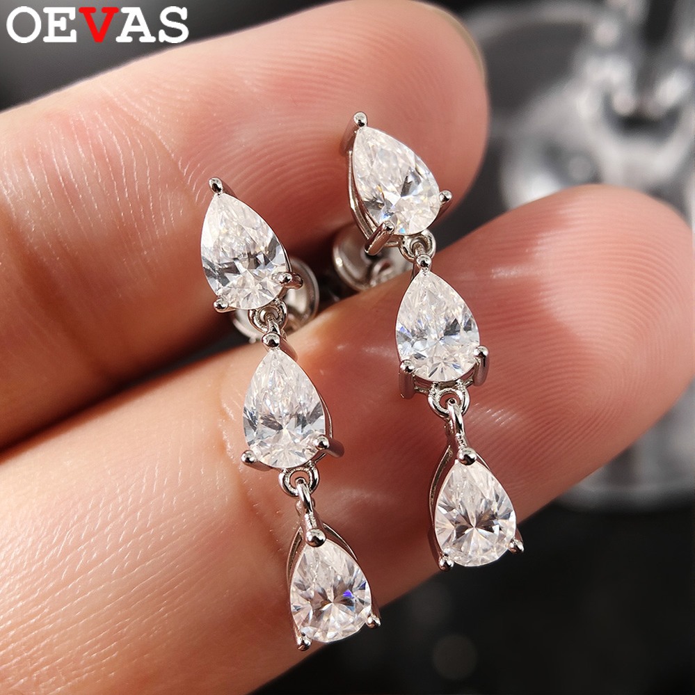 【送料無料】 ピアス レディース 女性 S925 シルバー エンゲージ ファイン ジュエリー イヤリング アクセサリー 925スターリングシルバー モアサナイト|FineJewelrys