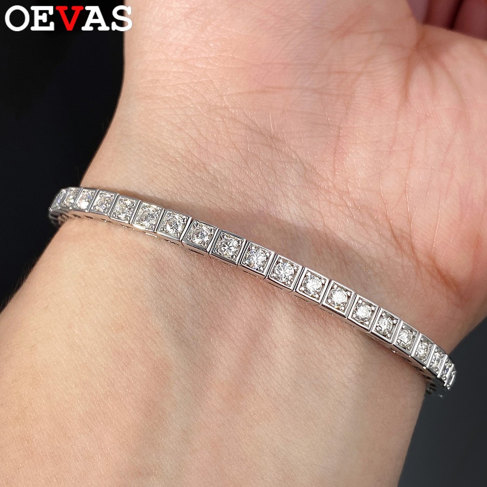 【送料無料】 ブレスレット カラー ダイヤモンド S925 シルバー レディース 女性 メンズ 男性 ウェディング パーティー ファイン ジュエリー バングル|FineJewelrys