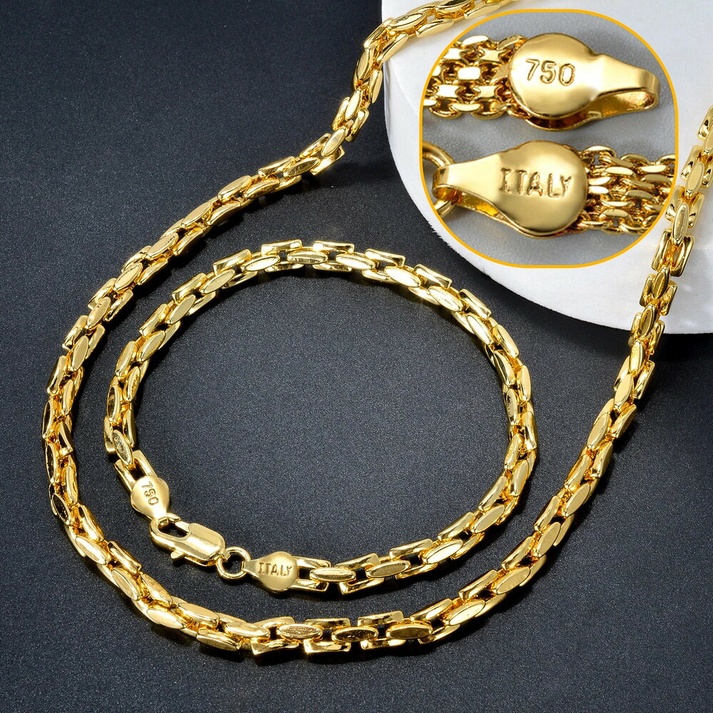【クーポン利用で57190円】 ブレスレット ネックレス ゴールド チェーン レディース メンズ 贅沢 8k プレート ジュエリー セット ファッション パーティ