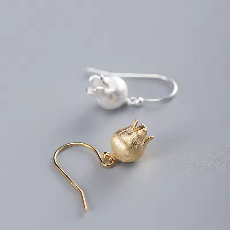 【クーポン利用で17310円】 ピアス レディース ファッション 925スターリングシルバー フラワー スズラン ドロップピアス ジュエリー|FineJewelrys