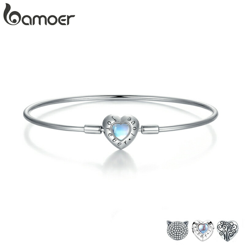 【クーポン利用で13750円】 バングル ブレスレット ネコ シルバー ハート スネーク LOVE チェーン レディース 100％00% 925 スターリング 永遠に Love 明るい チャーム 猫 留め金 クラスプ 蛇 スネイク ファイン ジュエリー｜FineJewelrys