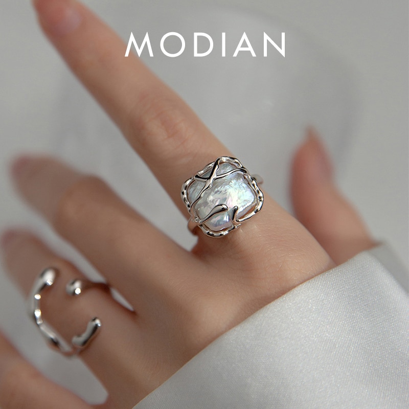 【クーポン利用で11730円】 指輪 リング シルバー スクエア フリーサイズ レディース 女性 イレギュラー 水 ドロップ 四角 925 スター 星リング ファッション 調整可能 サイズ 6-8 指 フィンガー ファイン ジュエリー｜FineJewelrys