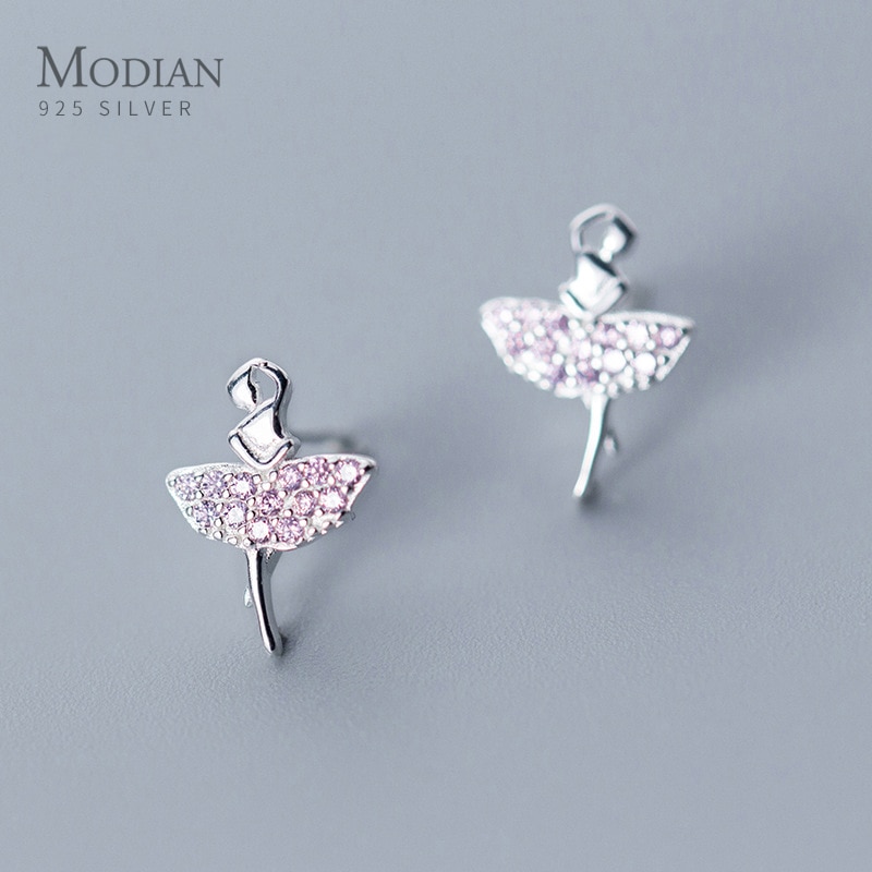 【送料無料】 】 ピアス ピンク シルバー ジルコニア スタッドピアス レディース 女性 輝く スパークリング AAA ジルコン スタッド エレガント 踊り子 925 スター 星リング ファッション ヨーロッパ ファイン ジュエリー