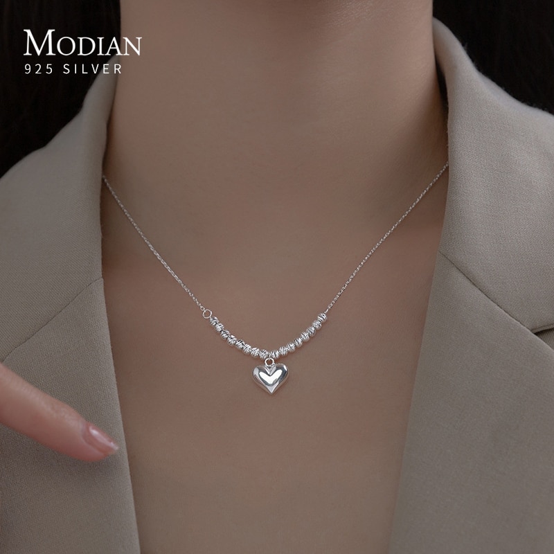 【送料無料】 】 ペンダント ネックレス シルバー ハート チェーン レース レディース 女性 ロマンチック 925 スターリング 素晴らしい ファッション 結婚式 ウェディング ジュエリー