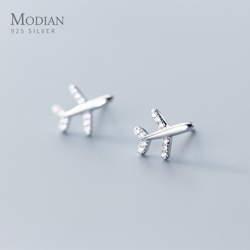 【送料無料】 】 ピアス シルバー スタッドピアス レディース 女性 100% 925 スター 星リング 小さな かわいい ファッション 航空機 スタッド アンチアレルギー プレーン ファイン ジュエリー