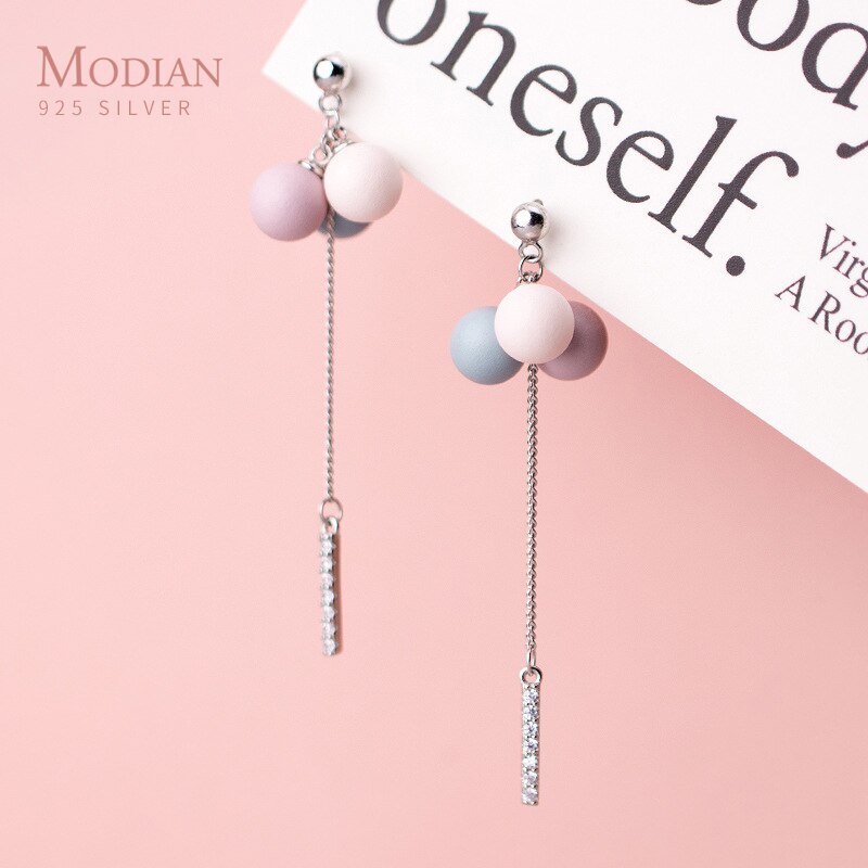 【クーポン利用で10200円】 ピアス 気球 シルバー ジルコニア レディース 女性 カラフル ロマンチック 素晴らしい バルーン ドロップ 925 スター 星リング スパーク ジルコン ライン タッセル ジュエリー|FineJewelrys