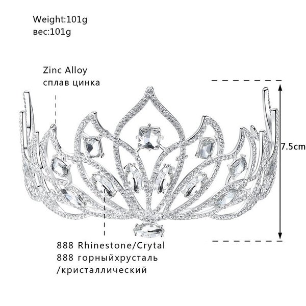 送料無料 レディース ヘアアクセ ビッグ クリスタル 花 フラワー ティアラ クラウン 王冠 ブライダル シルバー カラー プリンセス ウェディング ヘア ティアラクリスタル 烏 おしゃれ 大人 Napierprison Com