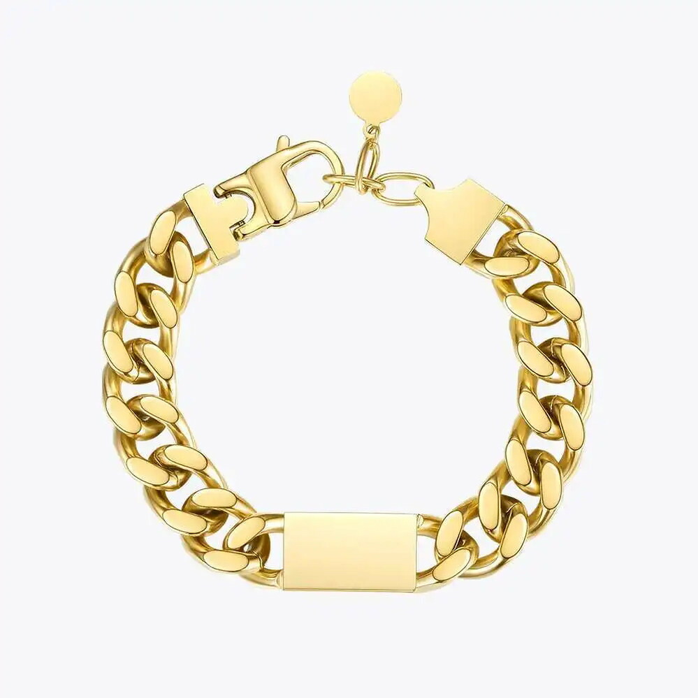 【クーポン利用で9050円】 ブレスレット ステンレス ゴールド 立方体 レディース パンク 分厚い カラー スチール ファッション ジュエリー 幅|FineJewelrys