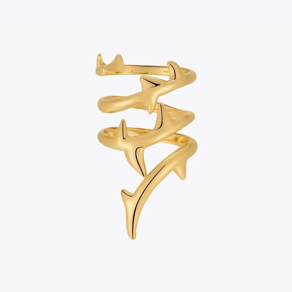 【送料無料】 指輪 リング ゴールド レディース ゴシック とげ ファッション ジュエリー 18K カラー ヒップホップ ハロウィーン カクテル｜FineJewelrys