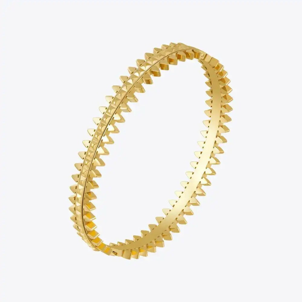 【送料無料】 】 バングル ブレスレット ゴールド レディース ボヘミアン ピラミッド 18K プレート トレンド ロマンチック ジュエリー バレンタイン 日