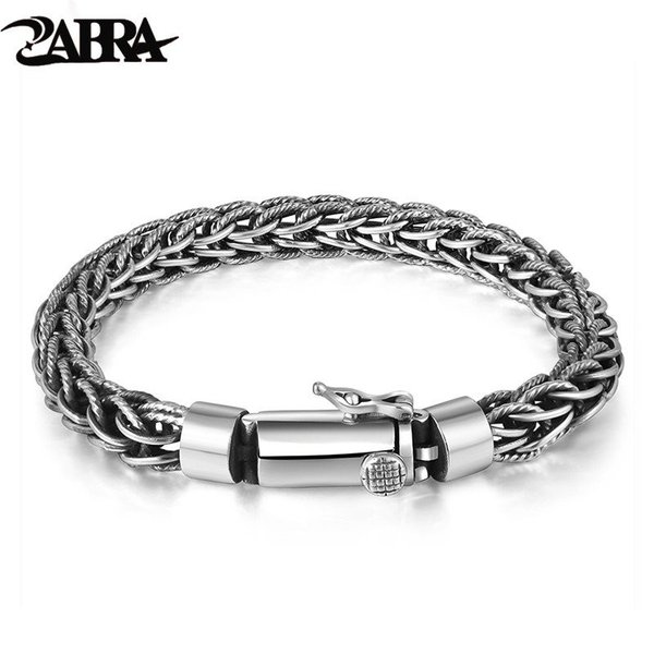 【クーポン利用で63260円】 メンズ ブレスレット バングル 純正 925 スターリング シルバー パンク ビンテージ ハンドメイド 織り込み スターリングシルバー ファッション 網込 ジュエリー