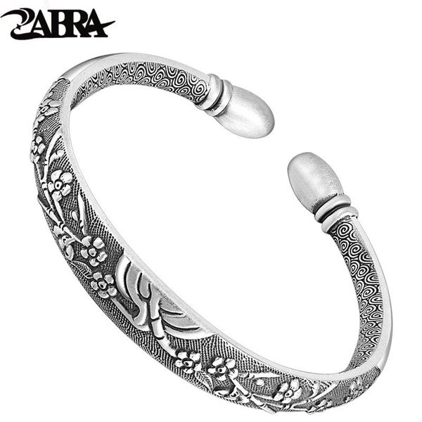 公式 カフ シルバー スターリング バングル ブレスレット レディース 送料無料 花 かわいい おしゃれ トレンド 大人 シンプル 4mm 腕輪 フラワー ブレスレット Pickingupapp Com