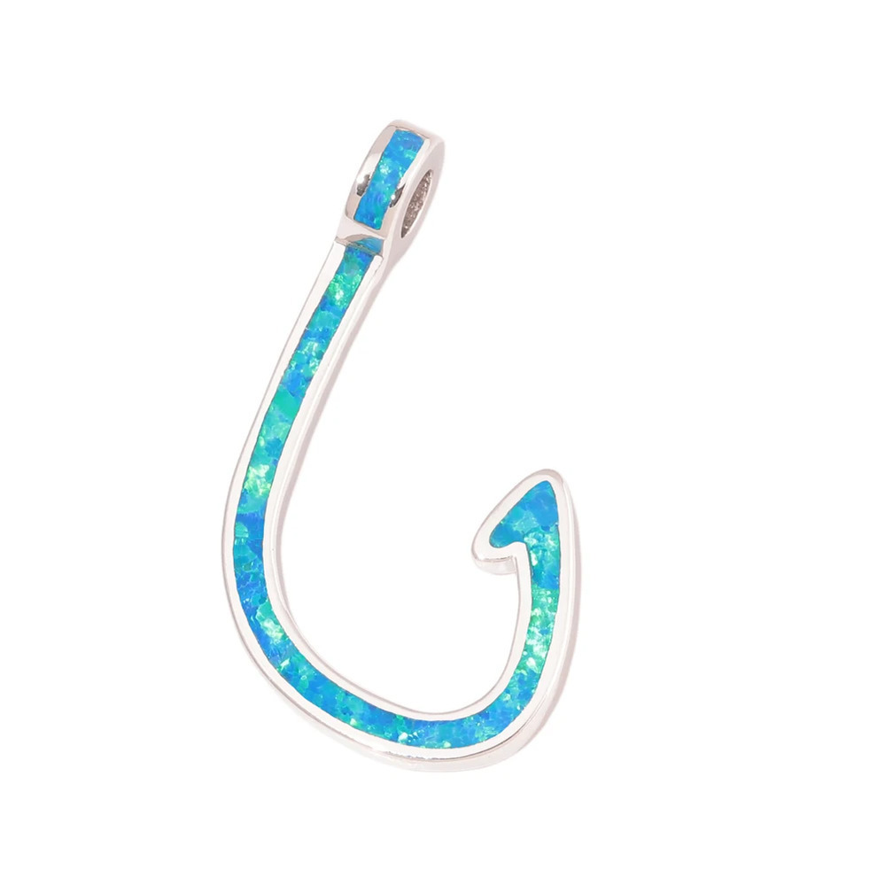 【送料無料】 】 ペンダント ネックレス 青 ブルー シルバー オバール レディース ファイヤー ファイア 火 プレート ファッション オパール ジュエリー 1