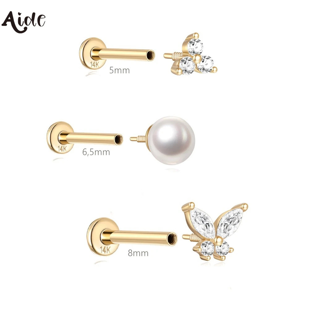 【クーポン利用で47810円】 ピアス ビンテージ ゴールド シンプル レディース プラタ % リアル 4K ソリッド 5/6.5/8mm 長さ スタッド デザイン 耳 イヤー ボーン DIY ジュエリー｜FineJewelrys