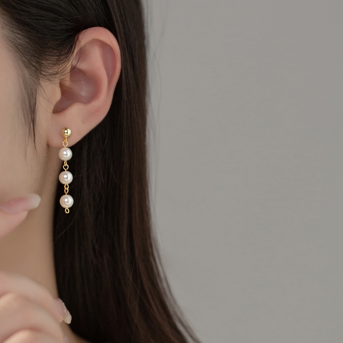 【送料無料】 】 ピアス シルバー パール 真珠 リング ロング レディース 女性 純正 S925 スター 星リング 3 ライト 耳 イヤー ジュエリー アクセサリー 結婚式 ウェディング パーティ ギフト