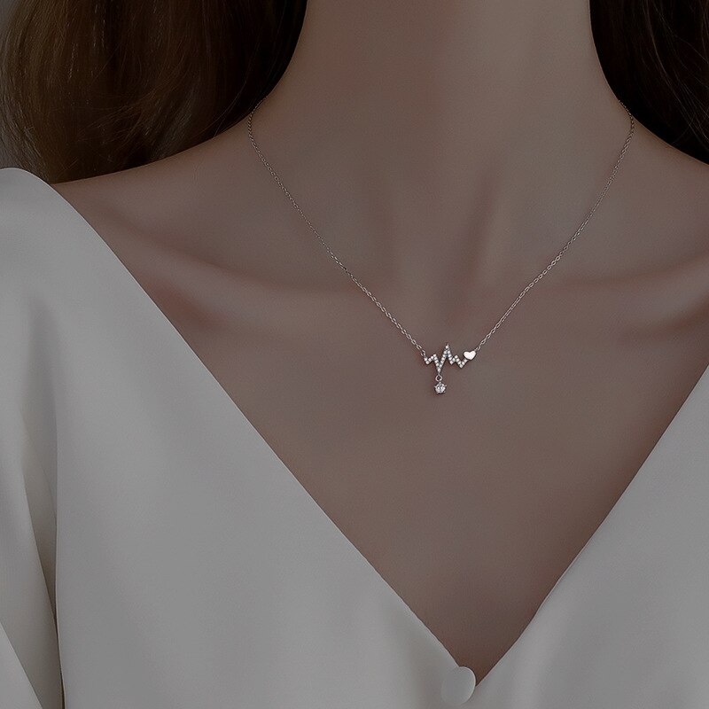 【クーポン利用で8700円】 ペンダント ネックレス ラインストーン ジルコニア シルバー リング レディース 女性 ホット 925 スター 星リング 幾何学 ジルコン ジュエリー パーティ ギフト｜FineJewelrys