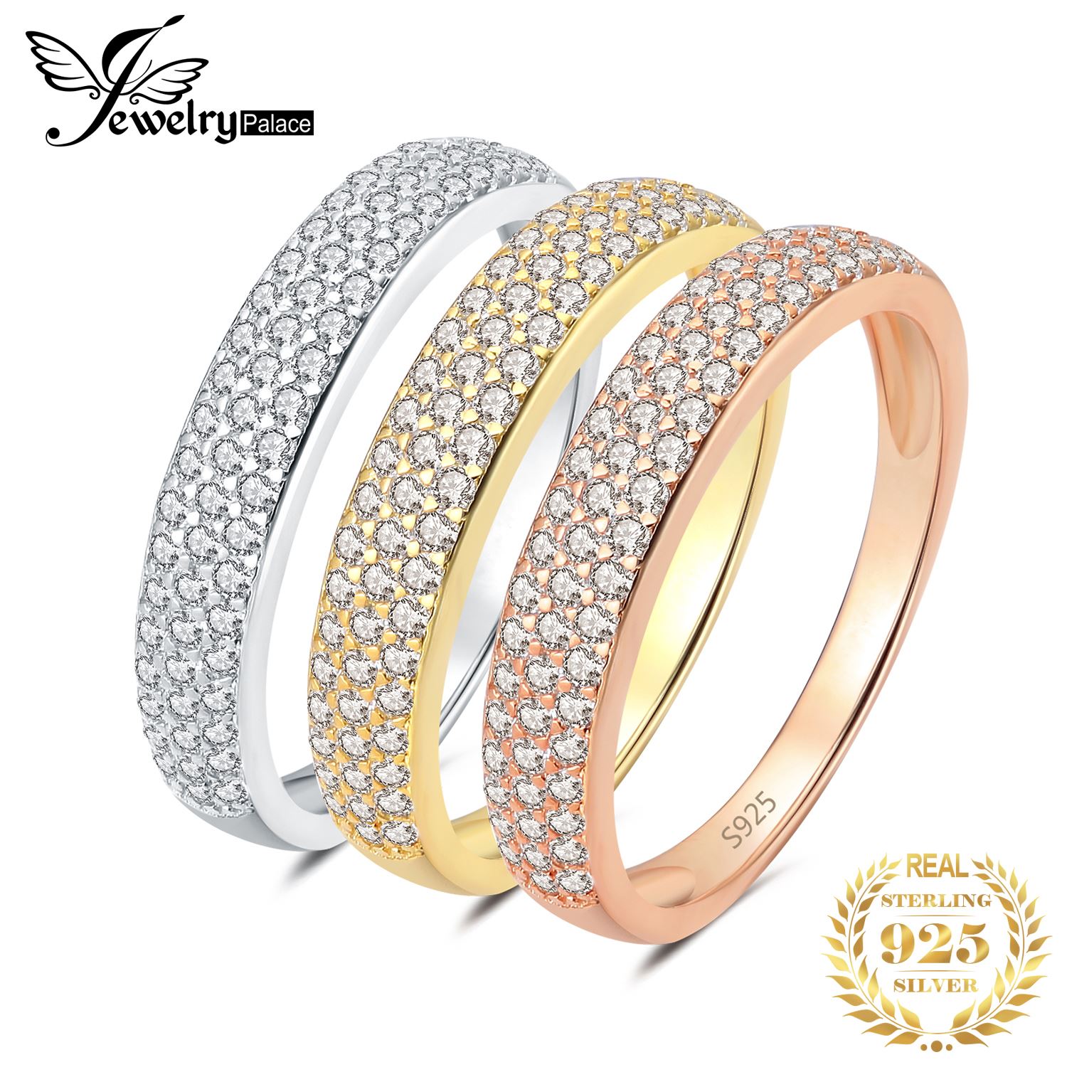 【楽天市場】【送料無料】 指輪 リング 黄 イエロー ゴールド シルバー キング レディース 3個 925 スターリング 14K ローズ