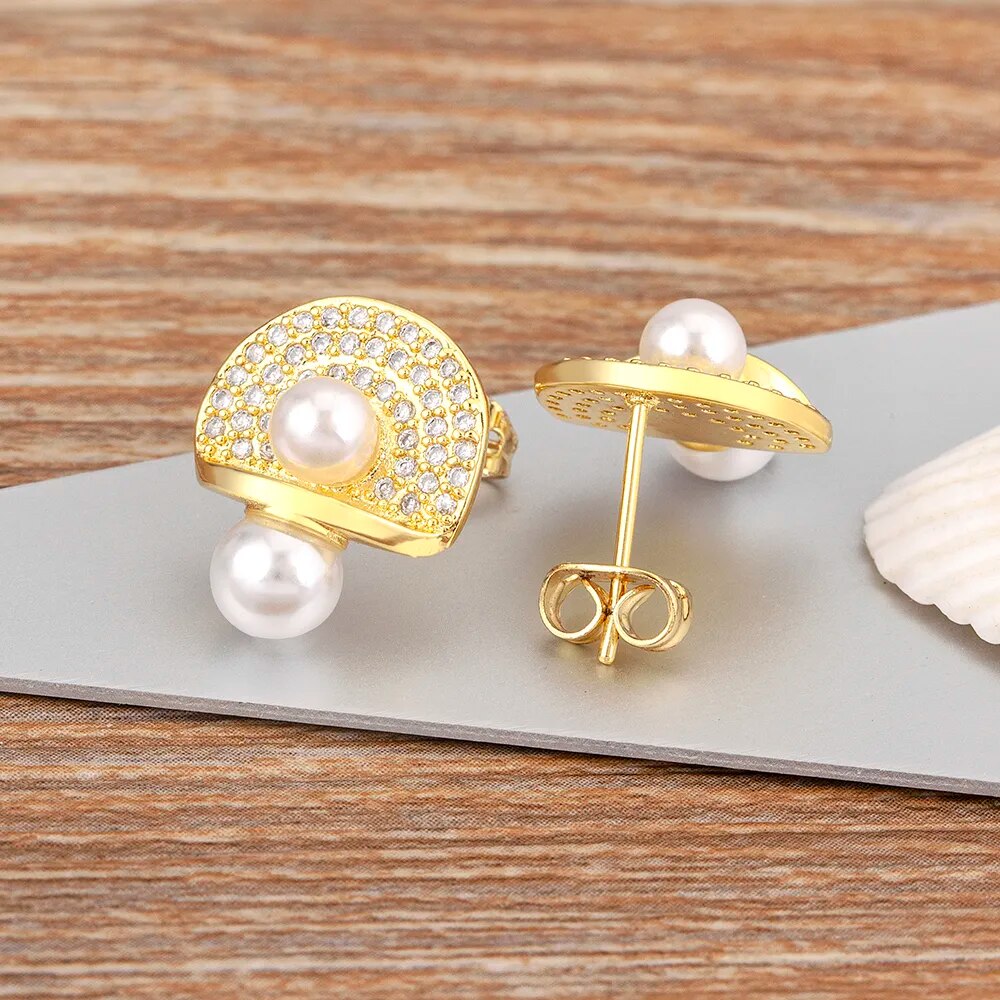 【送料無料】 】 ピアス ゴールド シルバー プラント パール 真珠 植物 レディース 女性 トップ 品質 ナチュラル 淡水 スタッド カラー かわいい キノコ マッシュルーム 形 シェープ 耳 イヤー ジュエリー アクセサリー