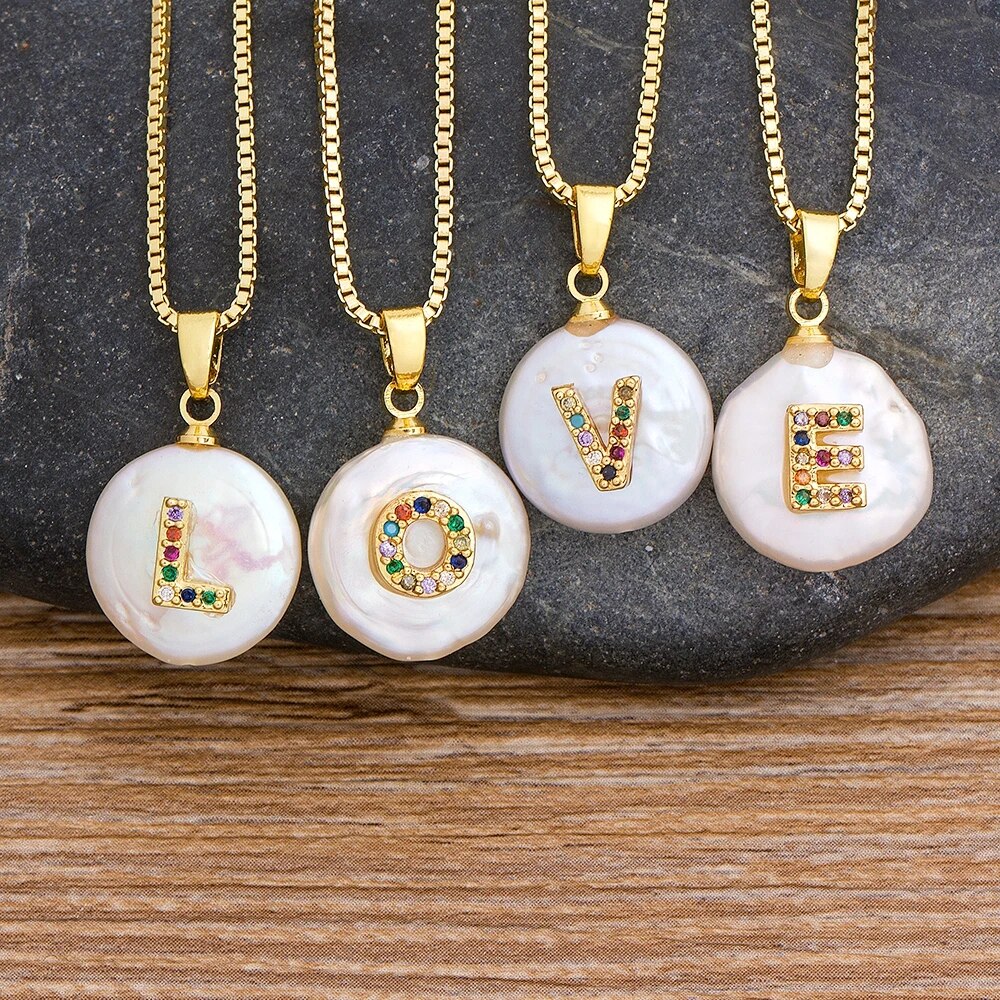 【クーポン利用で32440円】 チョーカー ペンダント ネックレス ジルコニア イニシャル A-Z コッパー カッパー 銅 パール 真珠 レディース 女性 26個セット アルファベット AZ レター ナチュラル 淡水 ジュエリー ギフト｜FineJewelrys 24,108円