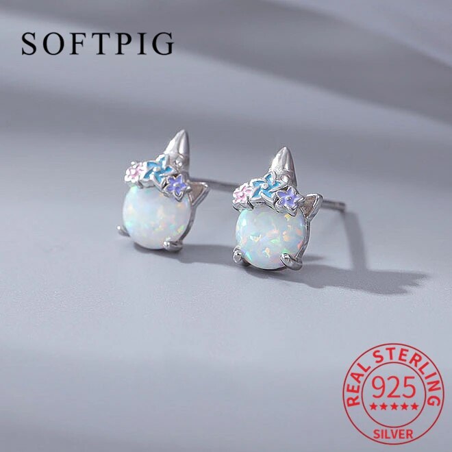 【送料無料】 】 ピアス シルバー オバール ラウンド リング レディース 女性 リアル 925 スター 星リング 幾何学 オパール 真珠 スタッド かわいい ファイン ジュエリー ミニマリスト アクセサリー