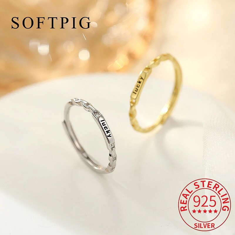 【クーポン利用で4540円】 【クーポン利用で4540円】 指輪 リング シルバー チェーン レディース 女性 リアル 925 スター 星リング レター ラッキー 鍵 調整可能 幾何学 ファイン ジュエリー ミニマリスト アクセサリー