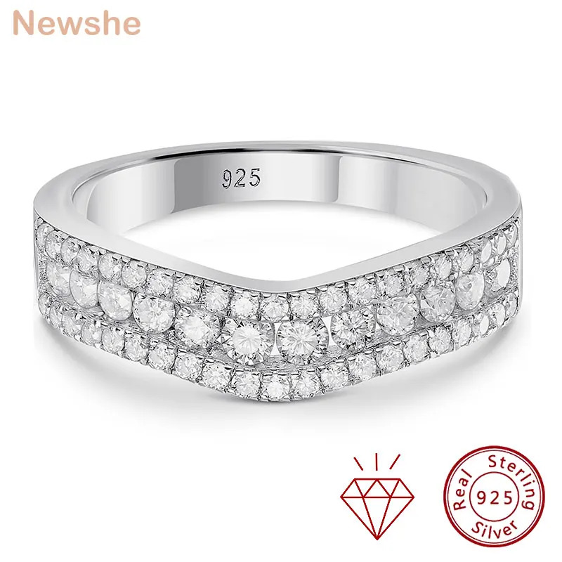【送料無料】 リング 指輪 ウェディング カラー スターリング シルバー レディース 女性 アクセサリー ジュエリー 925スターリングシルバー モアサナイト｜FineJewelrys