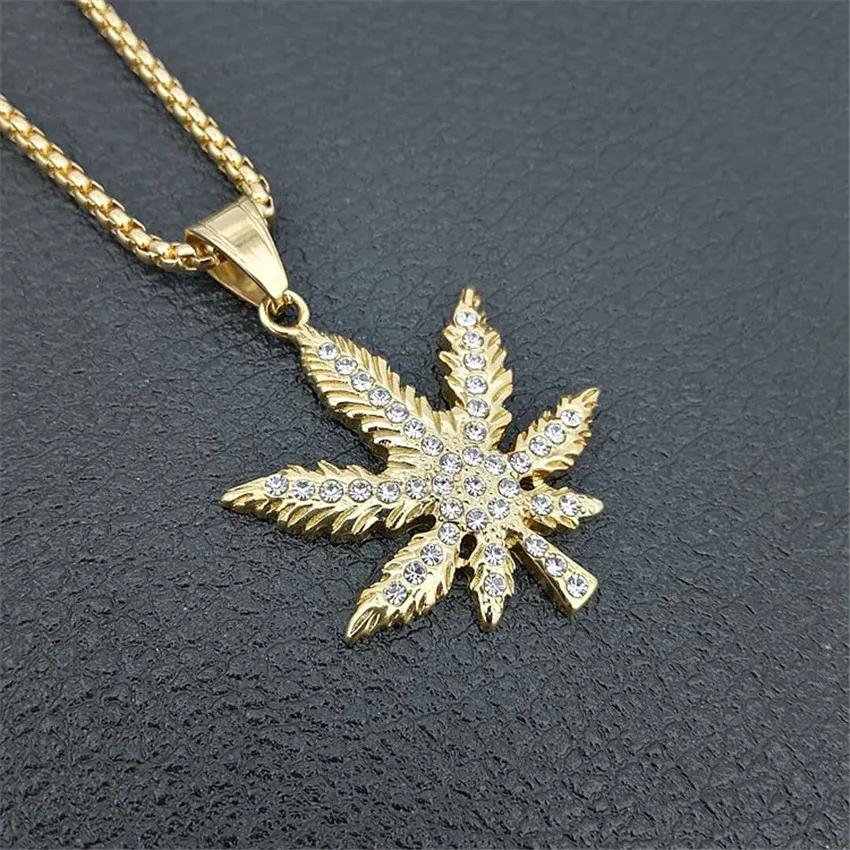 【送料無料】 】 ペンダント ネックレス ステンレス ゴールド チェーン 木 ウッドの葉 リーフ 木の葉 レディース 女性 ヒップホップ アイス アウト キラキラ 麻 リネン ヘンプ スチール カラー ネック ヒッピー ジュエリー