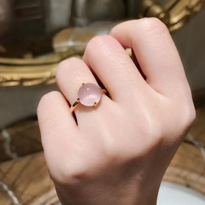 【クーポン利用で4500円】 【クーポン利用で4500円】 指輪 リング クリスタル ゴールド オバール ラウンド スイーツ ピンク お菓子 レディース トレンド オパール ジュエリー ローズ カラー スイート 結婚式 ウェディング ギフト