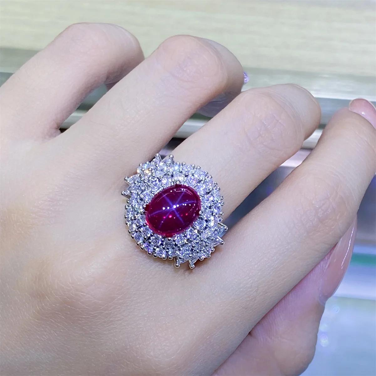 【クーポン利用で7100円】 【クーポン利用で7100円】 指輪 リング ビンテージ 赤 レッド シルバー オバール レディース トレンド カラー オパール パーティ ジュエリー ガール ギフト