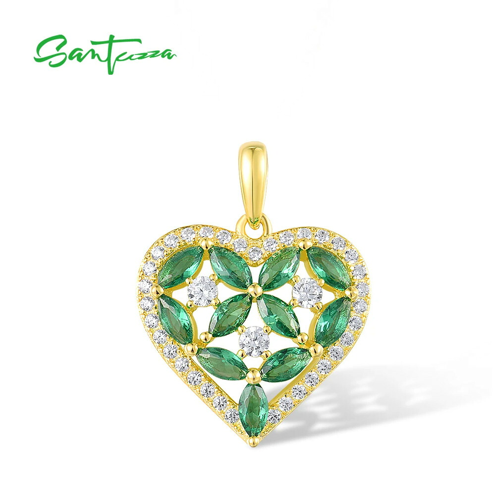 【クーポン利用で9070円】 【クーポン利用で9070円】 ペンダント 白 ホワイト 緑 グリーン シルバー ハート リング LOVE レディース ピュア 925 スターリング 輝く