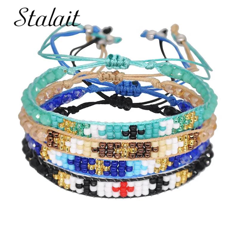 【クーポン利用で3690円】 ブレスレット ビーズ リング レディース ハンドメイド 米 友情 ストランド ストリング ボヘミア マルチ レイヤー 豪華 ダイレクト ファッション