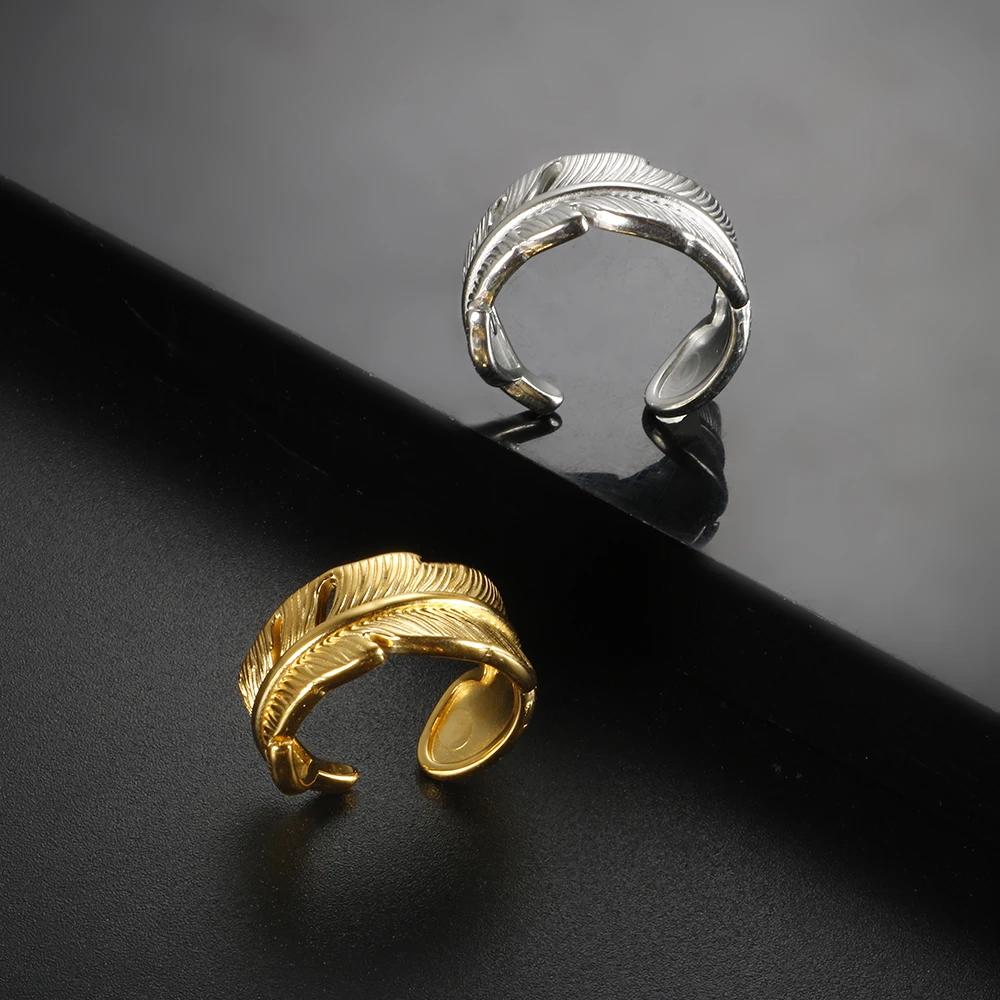 【クーポン利用で4500円】 【クーポン利用で4500円】 指輪 リング ステンレス メタル 木の葉 あずき リーフ 羽根 小豆 レディース メンズ スチール 耳 イヤー 小麦 ウィート 葉っぱ フェザー オープン 調整可能 指 フィンガー ファッション ジュエリー ギフト