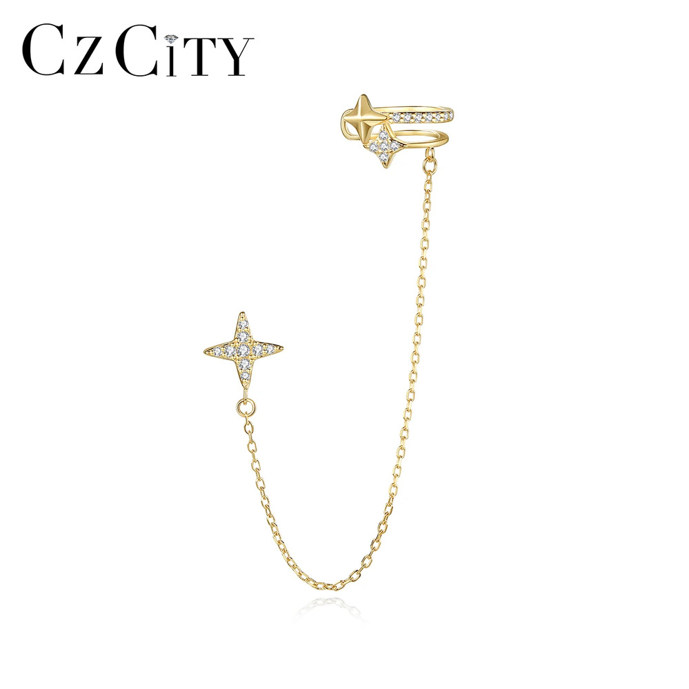 【クーポン利用で10160円】 ピアス ジルコニア ゴールド シルバー ピック リング 星 レディース 1個 スタンニング スター 925 スターリング クリップ キュービック ジルコン 耳 イヤー カラー ファッション ジュエリー｜FineJewelrys