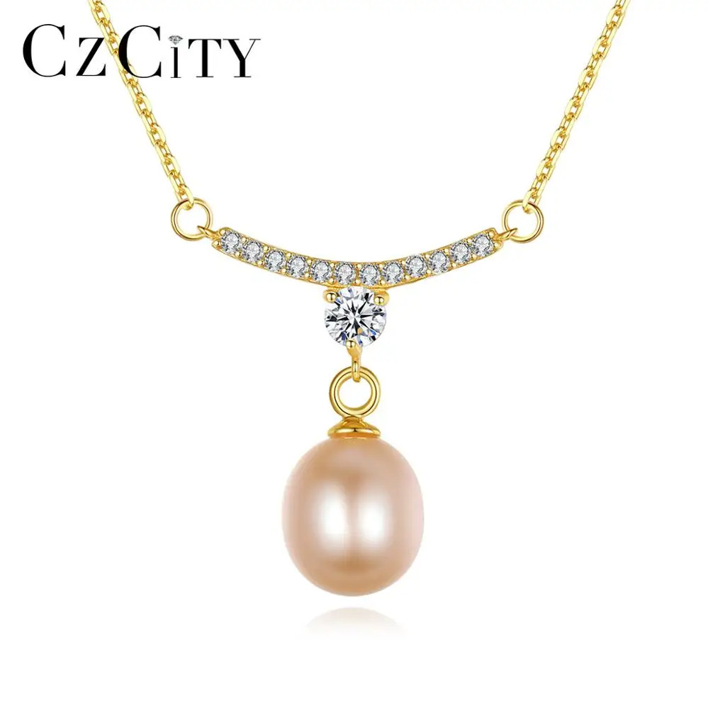 【送料無料】 】 ペンダント ネックレス シルバー パール リング レディース ナチュラル 淡水 925 スターリング CZ ファイン ジュエリー 結婚式 ウェディング クリスマス ギフト