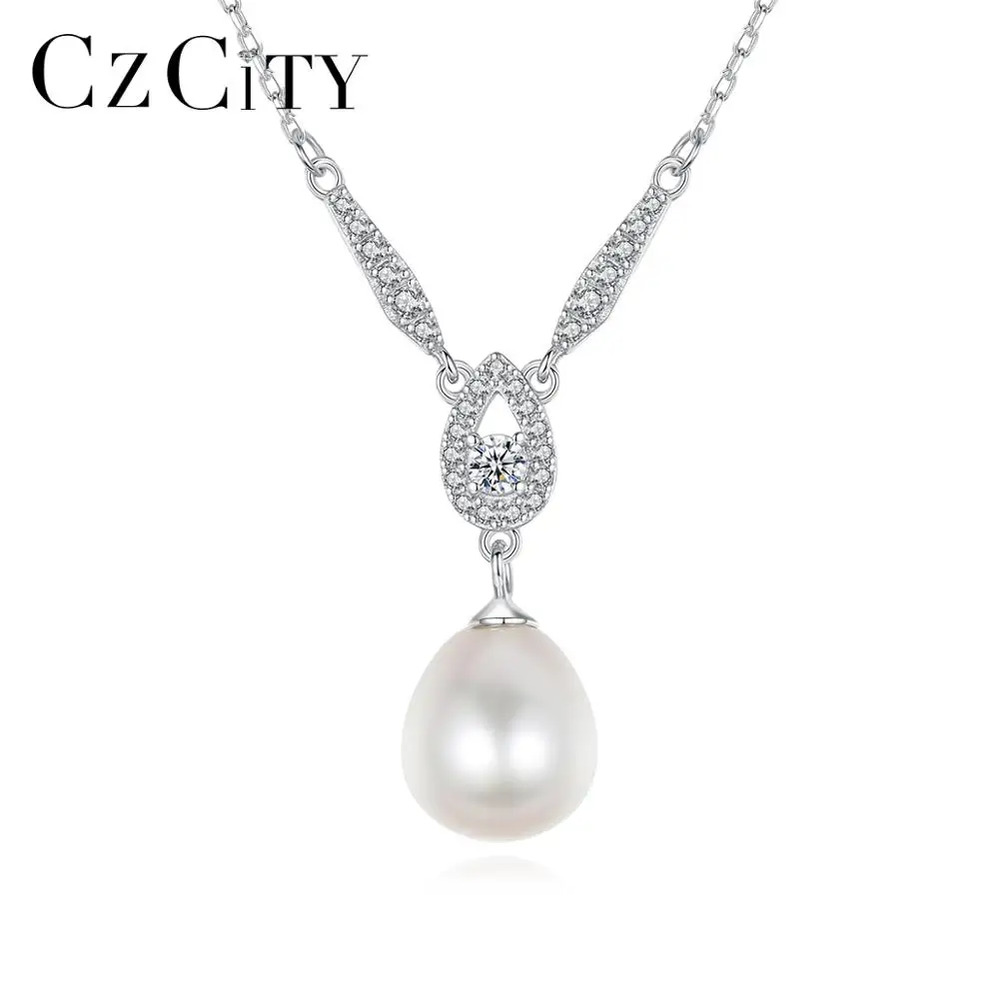 【送料無料】 】 ペンダント ネックレス シルバー パール リング レディース 925 スターリング ナチュラル デート アクセサリー ファイン ジュエリー クリスマス ギフト