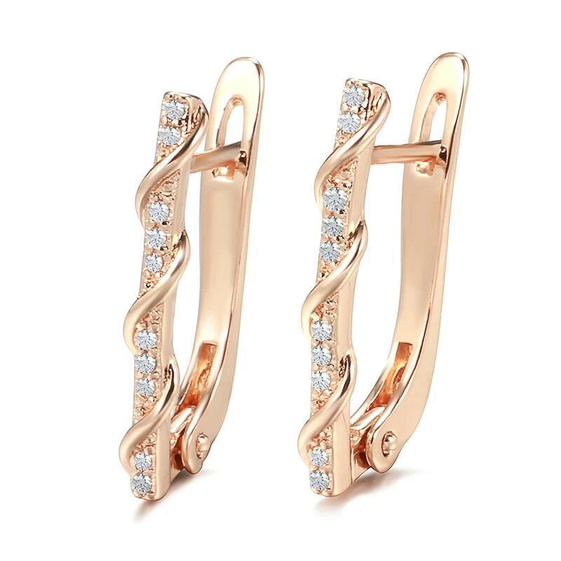 【送料無料】 】 ピアス ビンテージ ゴールド レディース 585 ローズ BOHO エスニック 結婚式 ウェディング クリップ エレガント ファッション ジュエリー ギフト