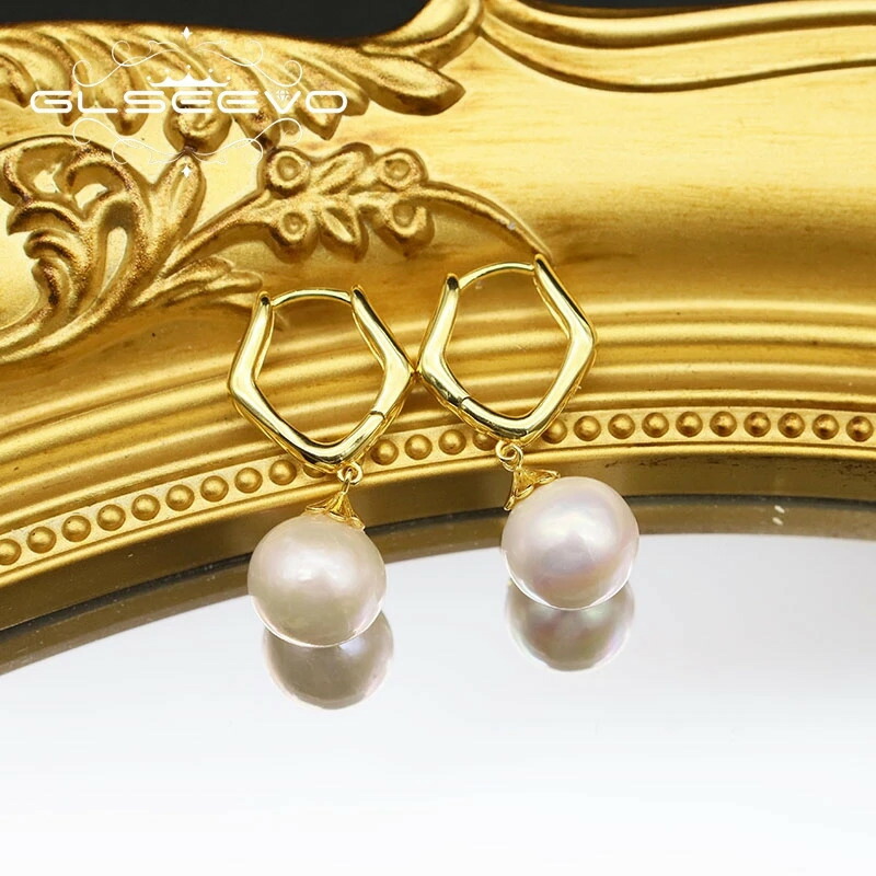 【クーポン利用で12430円】 ピアス 六角形 パール レディース ナチュラル 淡水 結婚式 ウェディング エンゲージメント 贅沢 ギフト ジュエリー｜FineJewelrys