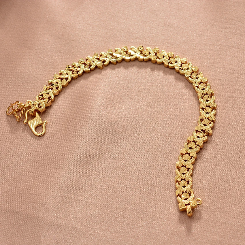 【送料無料】 ブレスレット ゴールド レディース メンズ カラー 結婚式 ウェディング ジュエリー トレンド 18K ホット ロマンチック パーティ