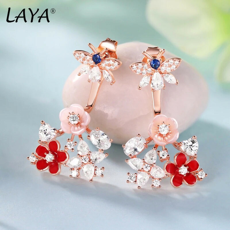 【送料無料】 】 ピアス 指輪 リング 蝶 バタフライ 花 フラワー ジルコニア ブライダル インセクト シルバー ドロップ シェル 昆虫 レディース オープン 925 スターリング シャイニング ジルコン 貝殻 エナメル トレンド ジュエリー