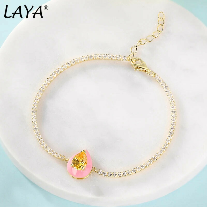 【クーポン利用で9650円】 ブレスレット 白 ホワイト ジルコニア シルバー ピンク ピック リング レディース ピュア 925 スターリング シャイニー キュービック ジルコン エナメル ファッション ジュエリー ハンドメイド|FineJewelrys