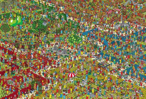 ビバリー(BEVERLY) 日本製ビバリー 1000マイクロピース ジグソーパズル Where's Wally? はなをくすぐる夢の花園(26×38)1000M-011画像