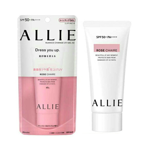 楽天市場 カネボウ Allie アリィー ニュアンスチェンジuv ジェル Rs 60ｇ ニュアンスピンク フリュイローズ ゼラニウム の香り ドラッグファイン楽天市場店