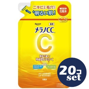 「セット販売」「ロート製薬」メラノＣＣ　薬用しみ対策美白化粧水　つめかえ用　170ml　20個セット｜薬のファインズファルマ店
