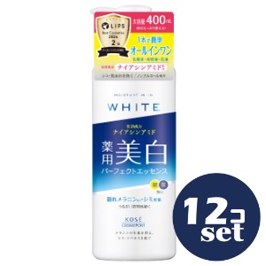 「セット販売」「コーセーコスメポート」モイスチュアマイルド　ホワイト　パーフェクトエッセンス　400ml　12個セット｜薬のファインズファルマ店