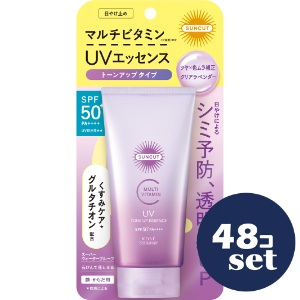 「セット販売」「コーセーコスメポート」サンカットR　マルチビタミン　トーンアップUV　エッセンス　クリアラベンダー　80g　48個セット｜薬のファインズファルマ店