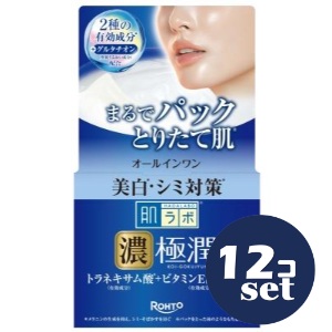 「セット販売」「ロート製薬」肌ラボ　極潤　美白パーフェクトゲル　100g　12個セット｜薬のファインズファルマ店