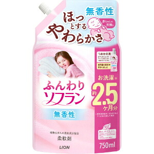 「ライオン」 ふんわりソフラン つめかえ用 750ml