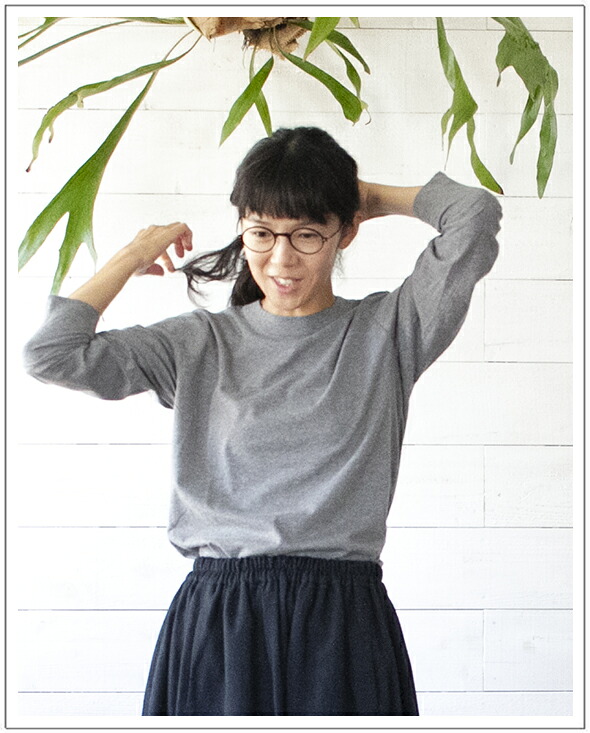 homspun(ホームスパン） 長袖Tシャツ